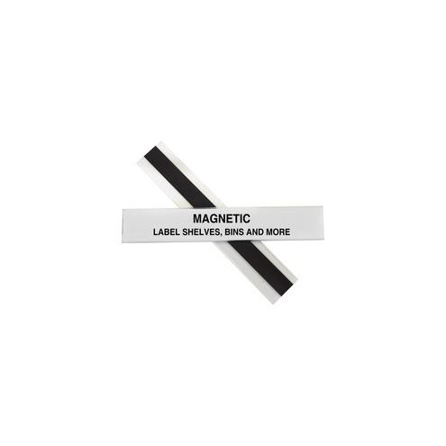 C-Line HOL-DEX Magnetic Shelf/Bin Label Holders - 1-Inch x 6-Inch, 10/BX, 87227