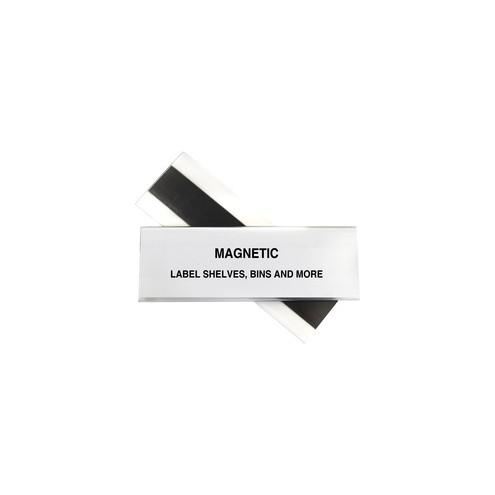 C-Line HOL-DEX Magnetic Shelf/Bin Label Holders - 2-Inch x 6-Inch, 10/BX, 87247