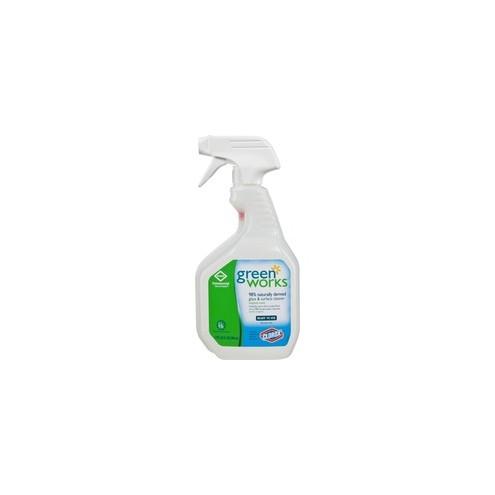 Green Works Glass & Surface Cleaner - Spray - 32 fl oz (1 quart) - Original Scent - 1 Each - Clear