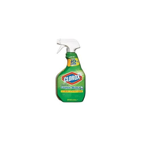 Clorox Clean-Up Original Cleaner Plus Bleach Spray - Spray - 32 fl oz (1 quart) - 12 / Carton - Clear