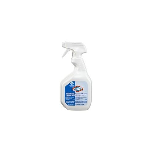 Clorox Disinfecting Bathroom Cleaner - Spray - 30 fl oz (0.9 quart) - Bottle - 1 Each - White