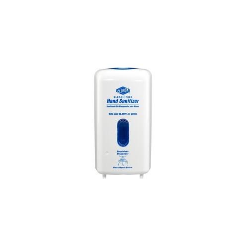 Clorox Hand Sanitizer Touchless Dispenser - Automatic - 1.06 quart Capacity - Support 4 x C Battery - Touch-free, Wall Mountable - White - 56 / Bundle