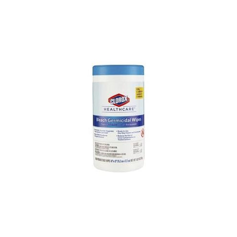 Clorox Healthcare Bleach Germicidal Wipes - Ready-To-Use Wipe6" Width x 5" Length - 150 / Canister - 1 Each