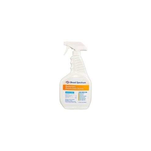 Clorox Broad-Spectrum Quaternary Disinfectant Cleaner - Spray - 32 fl oz (1 quart) - 216 / Bundle - White