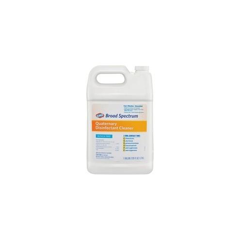 Clorox Healthcare Broad Spectrum Quaternary Disinfect Cleaner - Liquid - 128 fl oz (4 quart) - 1 Each - Clear