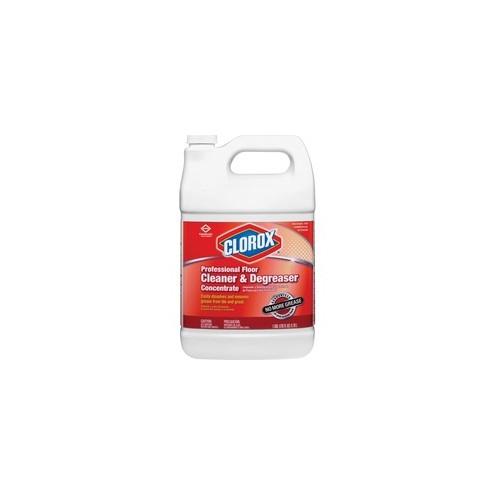 Clorox Professional Cleaner/Degreaser - Concentrate Liquid - 128 fl oz (4 quart) - 72 / Bundle - Clear