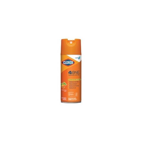 Clorox Commercial Solutions 4-in-One Disinfectant and Sanitizer - Spray - 14 fl oz (0.4 quart) - Fresh Citrus Scent - 1 Each