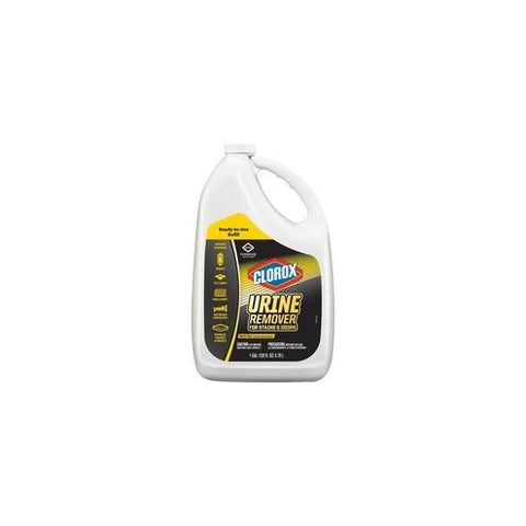 Clorox Commercial Solutions Urine Remover for Stains and Odors - Liquid - 1gal - Rain Clean Scent - 1 Each - Clear - Refill