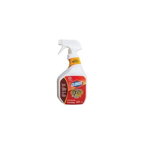 Clorox Commercial Solutions Disinfecting Bio Stain & Odor Remover Spray - Spray - 32 fl oz (1 quart) - 216 / Bundle - Translucent