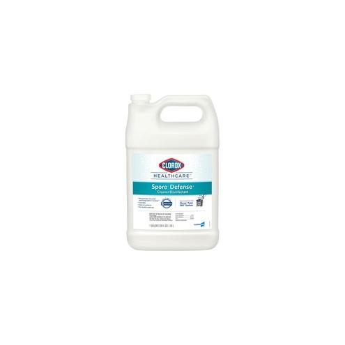 Clorox Spore Defense Disinfectant Cleaner - Ready-To-Use Liquid - 128 fl oz (4 quart) - Bottle - 4 / Carton - White