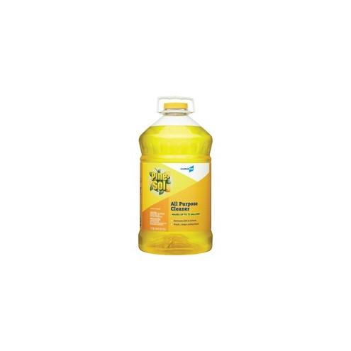 Pine-Sol Lemon Fresh All Purpose Cleaner - Concentrate Liquid - 144 fl oz (4.5 quart) - Lemon Fresh Scent - 63 / Bundle - Yellow