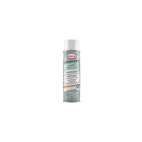 Claire Baseboard Cleaner and Wax Stripper - Foam Spray - 19 fl oz (0.6 quart) - Pine ScentCan - 12 / Pack - Pale Beige