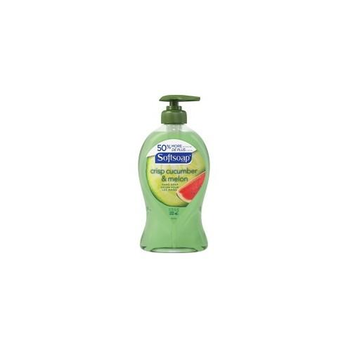 Softsoap Cucumber Hand Soap - Crisp Cucumber & Melon Scent - 7.5 fl oz (221.8 mL) - Pump Bottle Dispenser - Dirt Remover, Bacteria Remover - Hand - Green - 6 / Carton