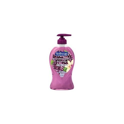 Softsoap Raspberry/Vanilla Hand Soap - Black Raspberry & Vanilla Scent - 11.3 fl oz (332.7 mL) - Pump Bottle Dispenser - Dirt Remover, Bacteria Remover - Hand - Purple - Rich Lather - 6 / Carton