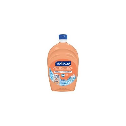 Softsoap Crisp Clean Liquid Hand Soap - Crisp Clean Scent - Pump Bottle Dispenser - Bacteria Remover, Kill Germs - Hand - Orange - 6 / Carton