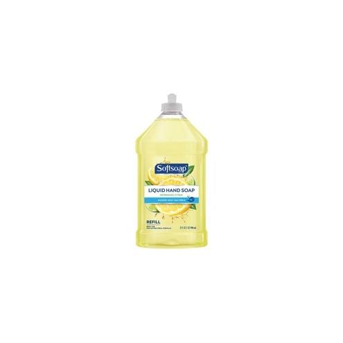 Softsoap Citrus Hand Soap Refill - Citrus Scent - 32 fl oz (946.4 mL) - Bottle Dispenser - Dirt Remover, Bacteria Remover - Hand - Yellow - Residue-free - 1 Each