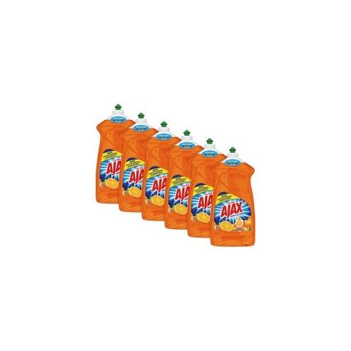 AJAX Triple Action Orange Dish Liquid - 52 fl. oz. Bottles - Liquid - 52 fl oz (1.6 quart) - 6 / Carton - Orange