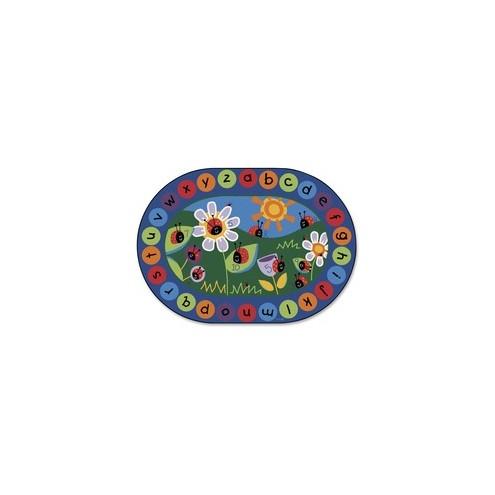 Carpets for Kids Ladybug Circletime Rug - 113" Length x 81" Width - Oval