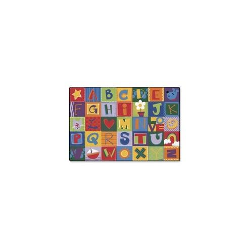 Carpets for Kids Toddler Alphabet Blocks Rug - 72" Length x 48" Width - Rectangle