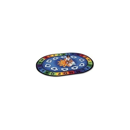 Carpets for Kids Sunny Day Learn/Play Oval Rug - 70" Length x 53" Width - Oval