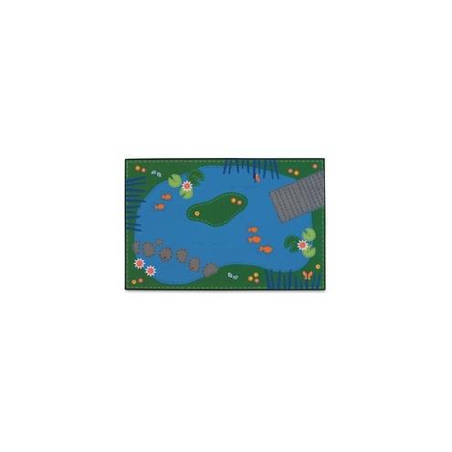 Carpets for Kids Value Line Tranquil Pond Rug - 12 ft Length x 96" Width - Rectangle - Assorted