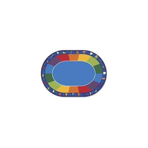 Carpets for Kids Fun With Phonics Oval Seating Rug - 11.67 ft Length x 99" Width - Oval