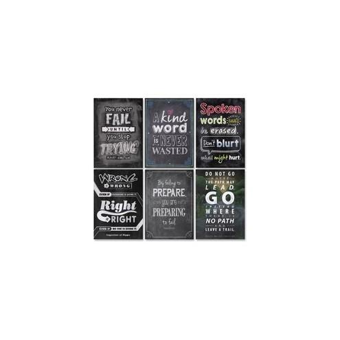 Creative Teaching Press Inspire U Chart Pack - 13.4" Width x 19" Height - Chalkboard - Multicolor