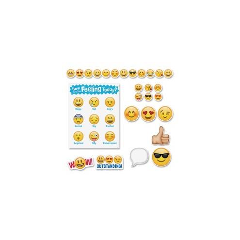 Creative Teaching Press Emoji Fun Classroom Bulletin Board Set - Learning Theme/Subject - Emojis - Multicolor - 6 / Set