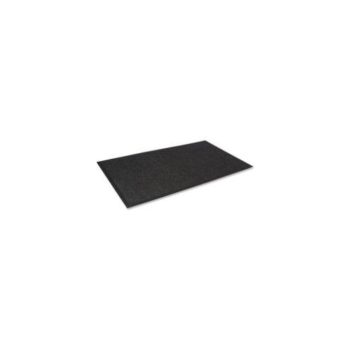 Crown Mats Super-Soak Wiper Scraper Mat - Floor - 68" Length x 45" Width x 0.38" Thickness - Rectangle - Rubber, Polypropylene - Charcoal