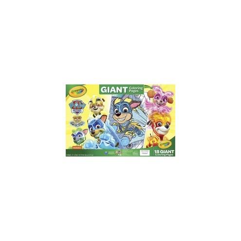 Crayola Nickelodeon's Paw Patrol Giant Pages - Printed - 19.5" x 12.8"0.2" - 1Each