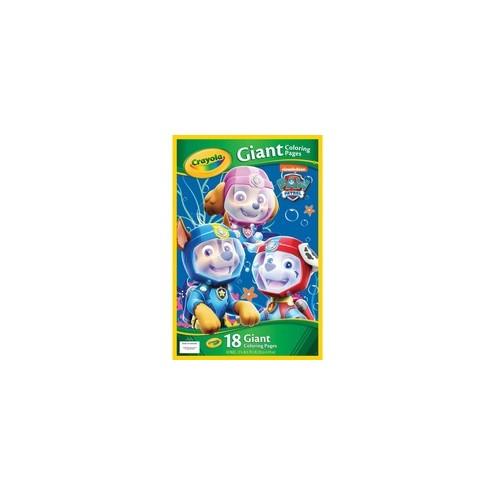 Crayola Paw Patrol Giant Coloring Pages - 18 Sheets - Printed - 19.5" x 12.8"0.2" - 18 / Pack