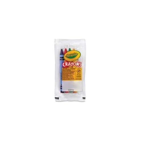 Crayola Set of Four Regular Size Crayons in Pouch - Red, Blue, Yellow, Green - 360 / Carton