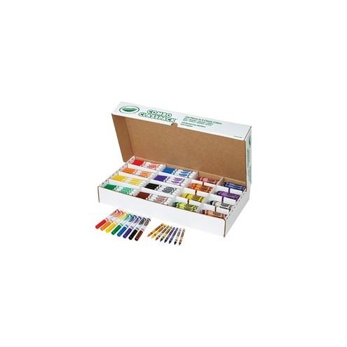 Crayola Crayons/Markers Combo Classpack - Assorted Ink - Assorted Wax - 256 / Box