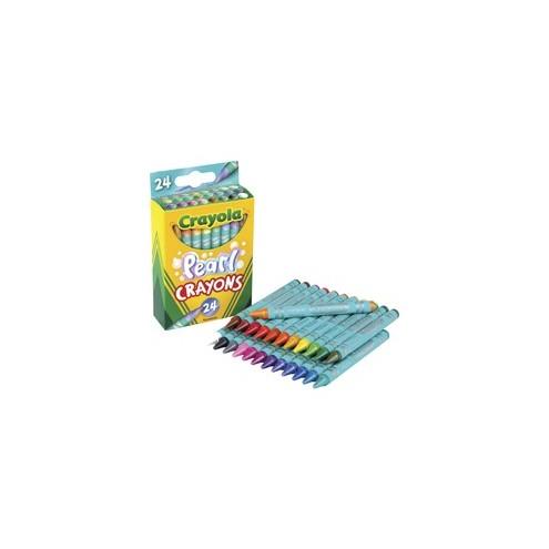 Crayola Pearl Crayons - 1.1" Length - Multi - 24 / Pack