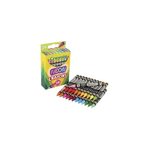 Crayola Neon Crayons - Neon - 24 / Pack