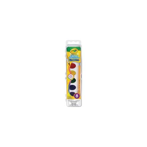 Crayola Washable Glitter Watercolors Set - 12 / Carton - Assorted Glitter
