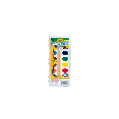 Crayola Washable Watercolor Set - 4.90 oz - 16 / Set - Assorted
