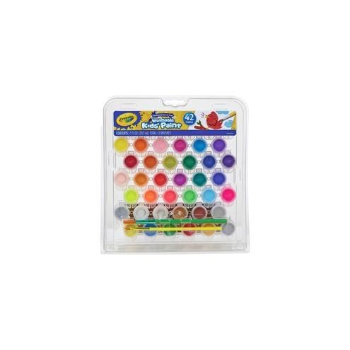 Crayola Washable Kids' Paint Set - 42 / Pack - Assorted