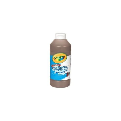 Crayola Washable Paint - 16 oz - 1 Each - Brown