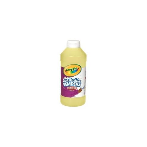 Crayola Artista II Washable Tempera Paints - 16 oz - 1 Each - Yellow