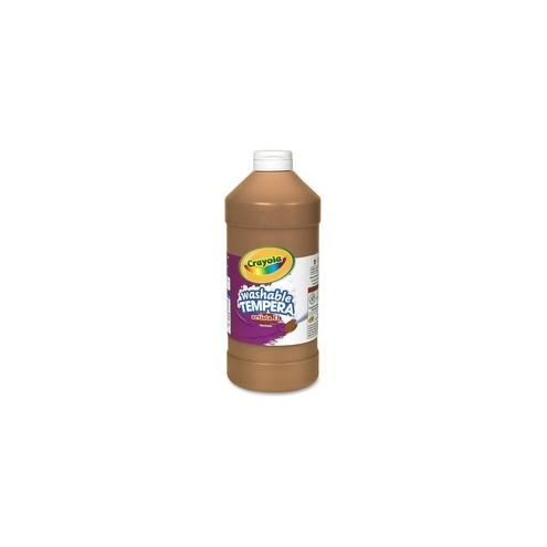 Crayola Washable Tempera Paint - 2 lb - 1 Each - Brown