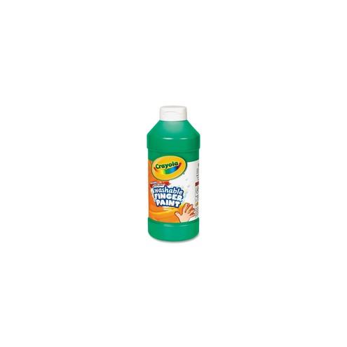 Crayola Washable Finger Paint - 16 fl oz - 1 Each - Green