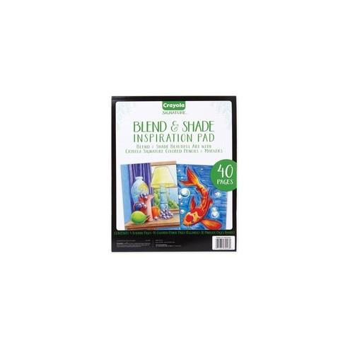 Crayola Blend & Shade Inspiration Pad - 40 Pages - 1Each