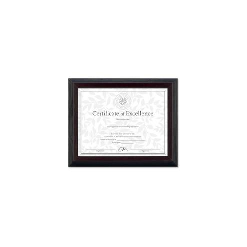 Dax Burns Group Step Edge Document Frame - 11" x 8.50" Frame Size - Rectangle - Desktop - Vertical, Horizontal - Walnut - 1 Each - Solid Wood - Walnut, Rosewood, Black