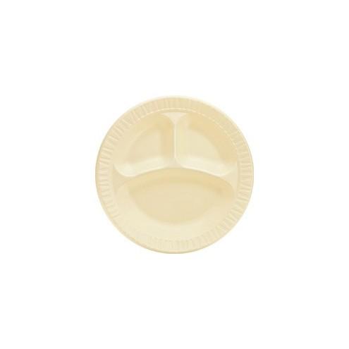 Dart Quiet Classic Table Ware - 10.25" Diameter Plate - Foam - Honey - 500 Piece(s) / Pack