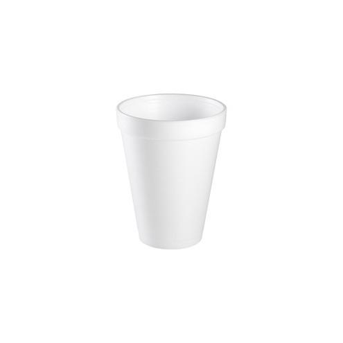 Dart Insulated Foam Cups - 12 fl oz - 1000 / Carton - White - Foam - Coffee, Soft Drink, Hot Cider, Hot Chocolate, Juice, Cappuccino, Tea, Cold Drink