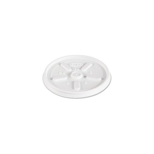 Dart Vented Hot Cup Drinking Lids - Round - Foam, Plastic - 1000 / Carton - White