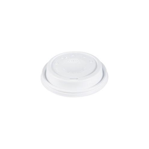 Dart Cappuccino Domed Lid - Dome - Plastic - 1000 / Carton - White