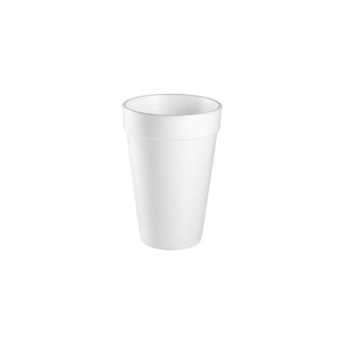 Dart Insulated Foam Cups - 16 fl oz - 1000 / Carton - White - Foam - Cold Drink, Hot Drink, Soft Drink