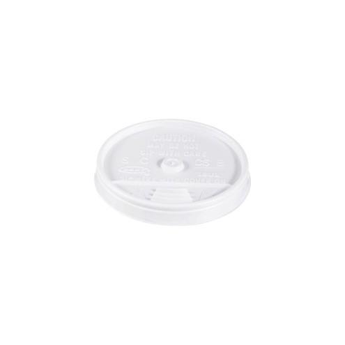 Dart Sip Thru Cup Lid - Round - Polystyrene - 1000 / Carton - White